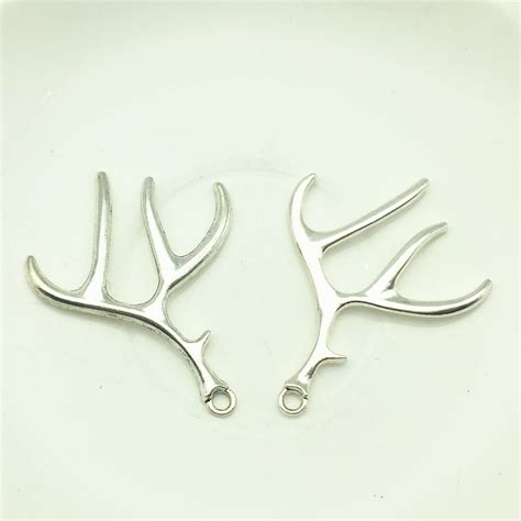 Ljjagll 40pcslot Antique Silver Bronze Alloy Christmas Charms Deer