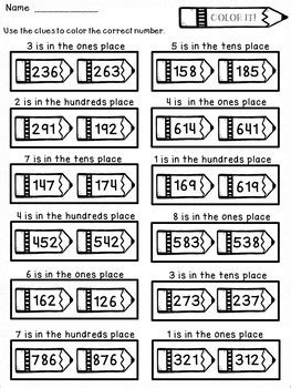 Place Value Worksheets for 2nd Grade by Dana's Wonderland | TpT