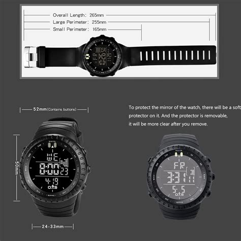 buy palada men s digital sports watch waterproof tactical watch with led backlight watch for men