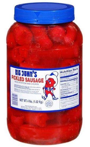Brand New Big Johns Pickled Sausage 4 Lb Jar Ebay