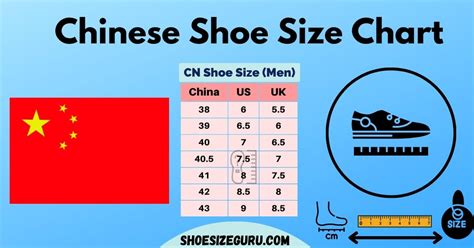 Chinese Shoe Size Chart Conversion Guide Charts