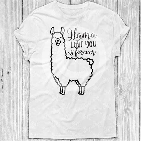 Llama Love You Forever Svg Dxf Png Valentines Day Svg