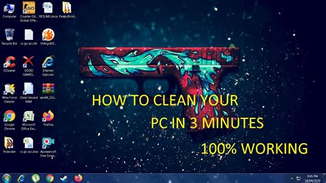 How To Clean Your Pc In 3 Minutes 100 Working In 2020 Youtube