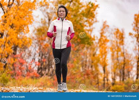 Middle Aged Mature Woman Running Healthy Lifestyle Stock Image Image