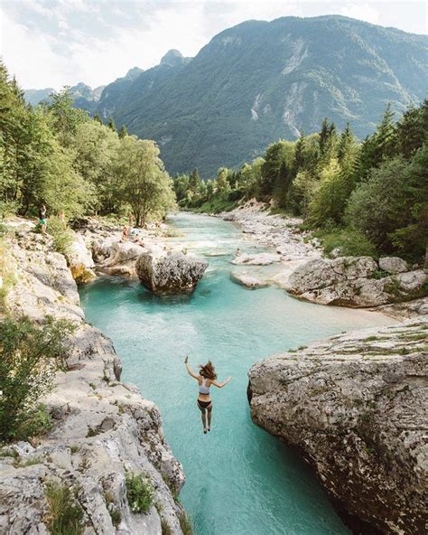 Jump In Soča River Is Truly Great Refreshment In The Summer 💧 River