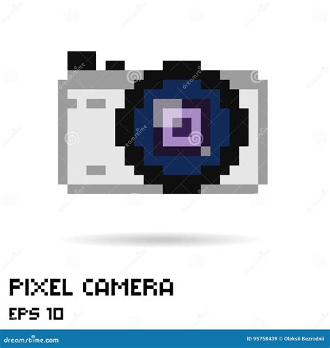 Pixel Photo Camera Icon Stock Vector Illustration Of Digital 95758439