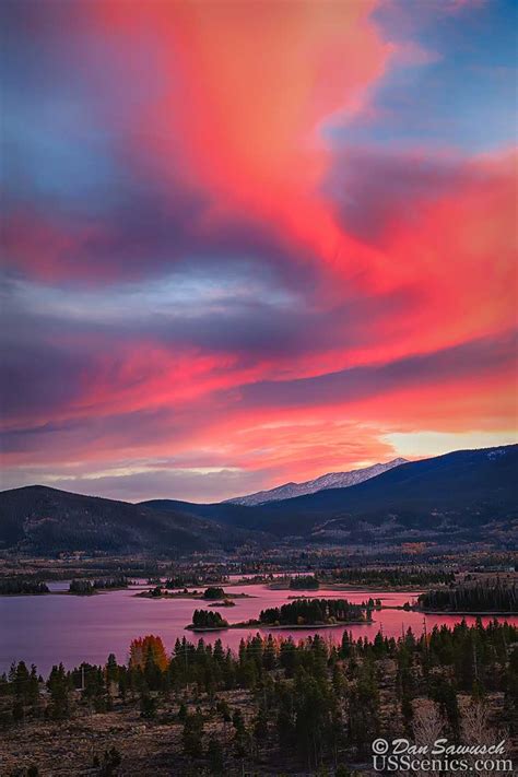 Sunset Over Lake Dillon Us Scenics