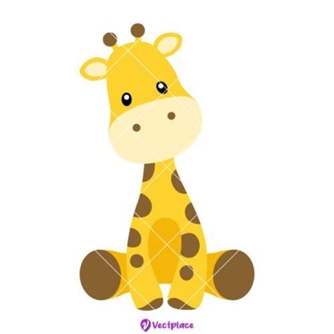 Cute Baby Giraffe Svg Cut File Cricut Png Vector Vectplace