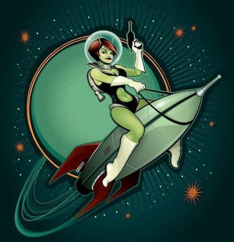 Atomic Kitten Serpieri Retro Tattoos Rocket Girl Space Girl Space Age Retro Futuristic