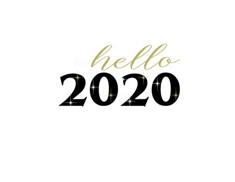 Hello 2020 Svg Cricut Cut File Silhouette Svg Png  Etsy