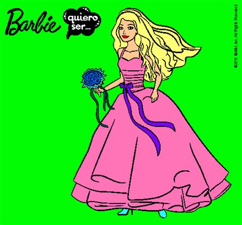 Dibujo De Barbie Vestida De Novia Pintado Por Leire En Dibujos Net My Xxx Hot Girl