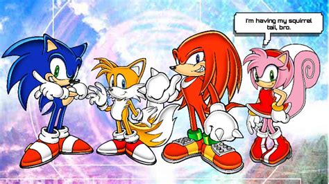 Sonic Tails Knuckles Amy Rose By Nhwood On Deviantart