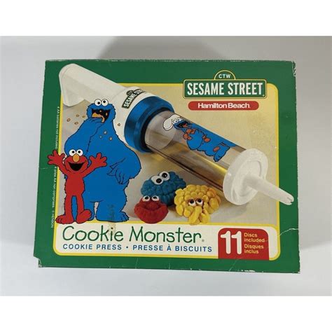 Hamilton Beach Sesame Street Cookie Monster Cookie Press Etsy
