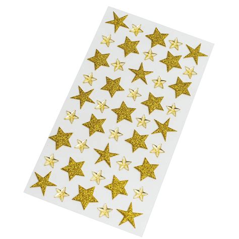 Find The Gold Glitter Star Stickers By Recollections™ At Michaels