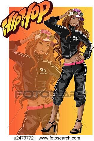 Clipart Of Sexy Hip Hop Woman U24797721 Search Clip Art Illustration