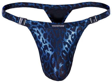 Men S Underwear Thong Manstore Nightclub M Stripper String Sexy Shiny Leopard Ebay