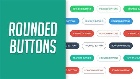 Rounded Buttons With Css3 And Html Youtube