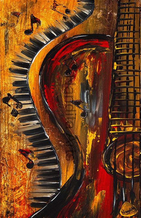 Guitar Art Prints For Sale Modern Art And Abstract Prints Music Green