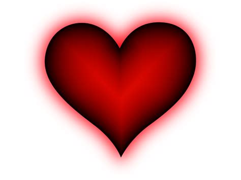 A Red Heart On A White Background