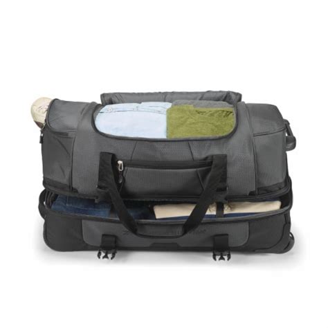 High Sierra Fairlead Inch Drop Bottom Wheeled Duffel Bag With Handle