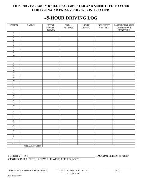 Free Truck Driver Log Book Template Printable Form Templates And Letter