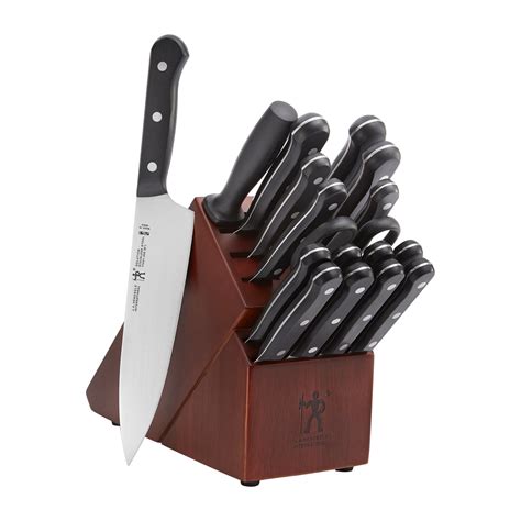 Henckels Razor Sharp Solution 18 Pc Knife Set With Block Chef Knife