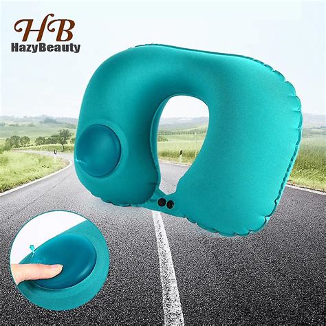 Automatic Self Inflatable Airplane Neck Pillow U Shape Travel Pillow Neck Support Portable Nap