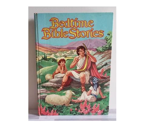 Childrens Bible Story Book Bedtime Stories 1955 Illustrated Etsy