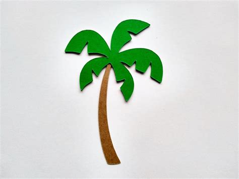 Palm Tree Decoration Paper Palm Trees Tree Cutouts Pkg Of Etsy