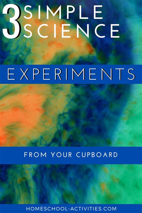 The Book Cover For 3 Simple Science Experiments From Your Cupboard