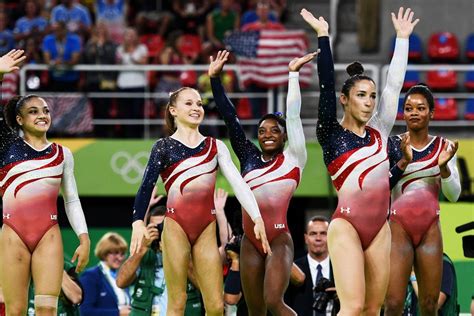 Us Womens Gymnastics Team Wins Gold At Olympics 2016 Teen Vogue