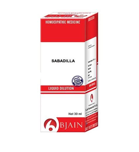 Buy Bjain Homeopathic Sabadilla Liquid Dilution Online And Best Price