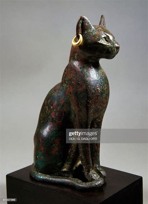 The Cat Goddess Bastet Bronze Statue Egyptian Civilisation Saite