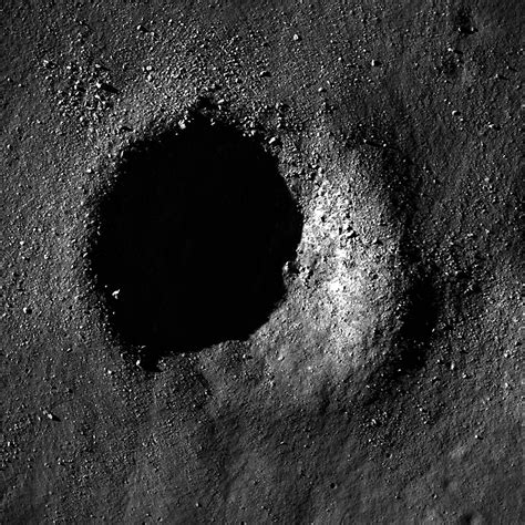 Bouldery Crater Near Mare Australe Lunar Reconnaissance Orbiter Camera