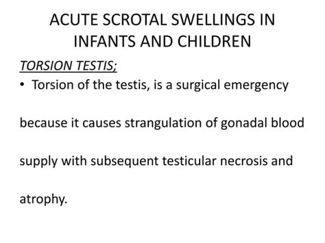 Inguinoscrotal Swellings And Acute Scrotum Ppt