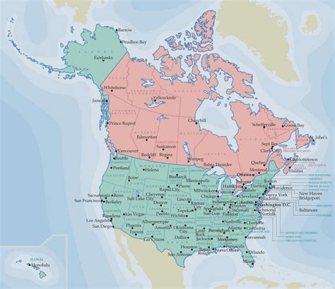 Mapa De America Completo Con Sus Paises