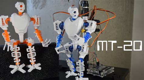 Mt 20 Functional 3d Printed Humanoid Robot Youtube