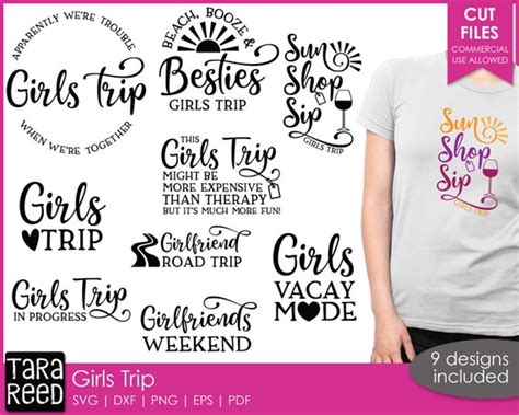 Girls Trip Shirt Ideas Vacation Svg And Cut Files For Etsy