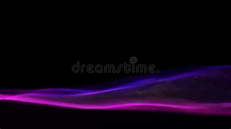 Sound Wave Purple Wave Abstract Technology Background Purple