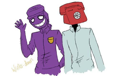 Phone Guy And Purple Guy By Winter Dawn On Deviantart Purple Guy