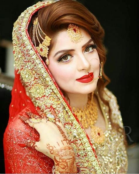 bridal makeup images pakistani wavy haircut