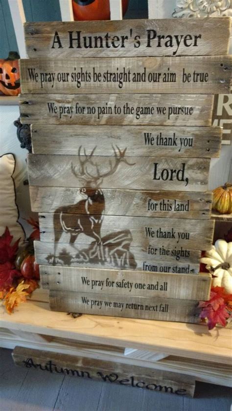 Hunters Prayer Reclaimed Wood Pallet Wood Christmas Deer Hunt