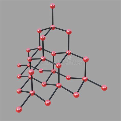 Structure Of Diamond Stock Illustration Image Of Isolated 55335364