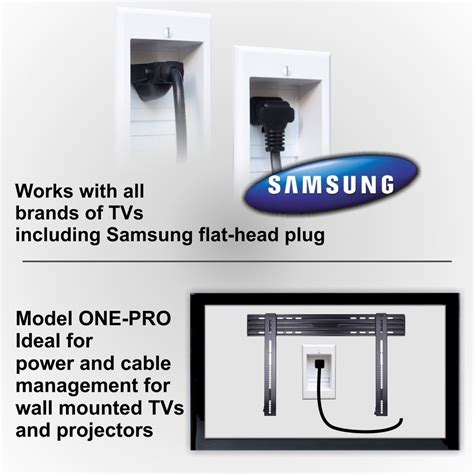 Pro Series Model One Pro 6 One Outlet Cable Pass Thru In Wall