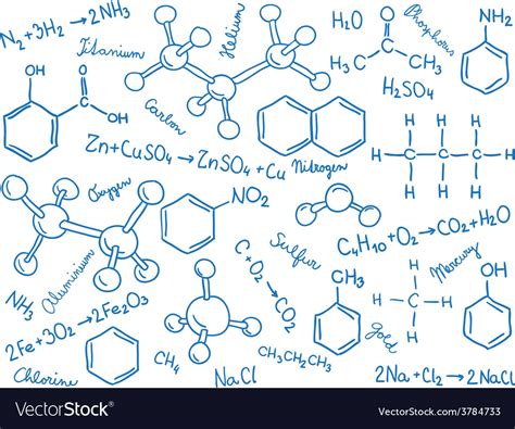 Free Download Seamless Chemistry Background Royalty Free Vector Image
