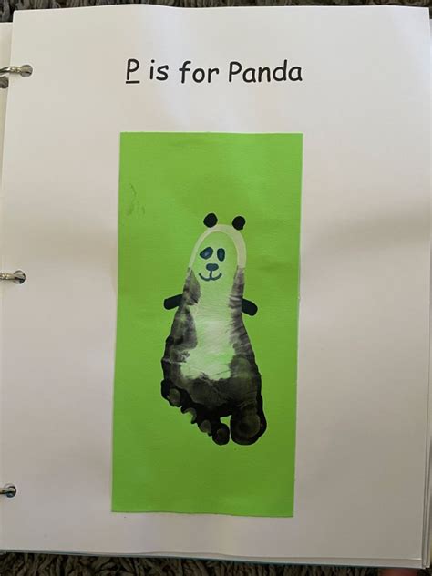 P For Panda Footprint In 2022 Art Classroom Arts And Crafts Crafts