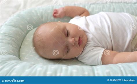 Newborn Baby Sleeping And Waking Up Stock Video Video Of Awake