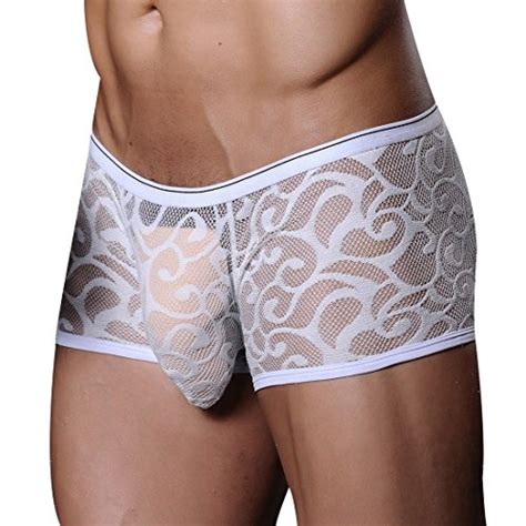 Mens Sexy Lace Underwear Boxer Briefs Large White Buy Online In Uae