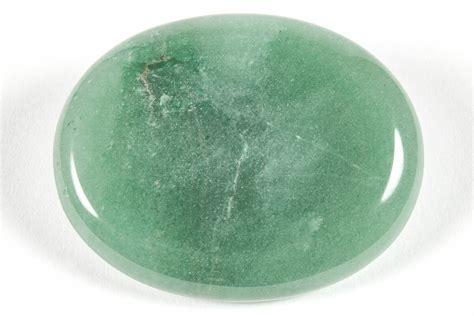 2 Polished Green Aventurine Worry Stones For Sale