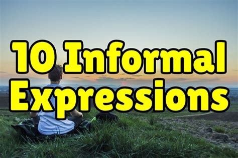 10 Informal English Expressions Espresso English